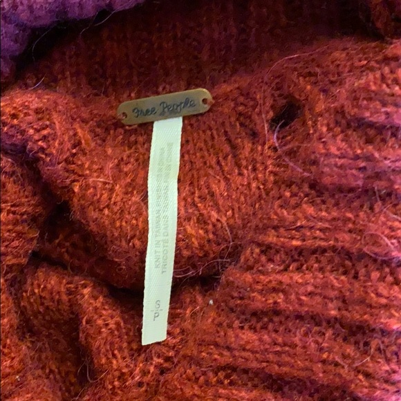 Free People Distressed Cable Knit Sweater - Picture 6 of 7